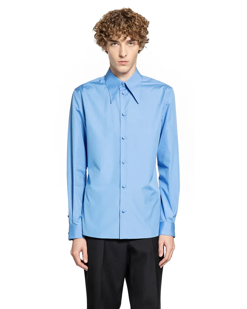 Valentino Garavani Cotton Shirt Blue