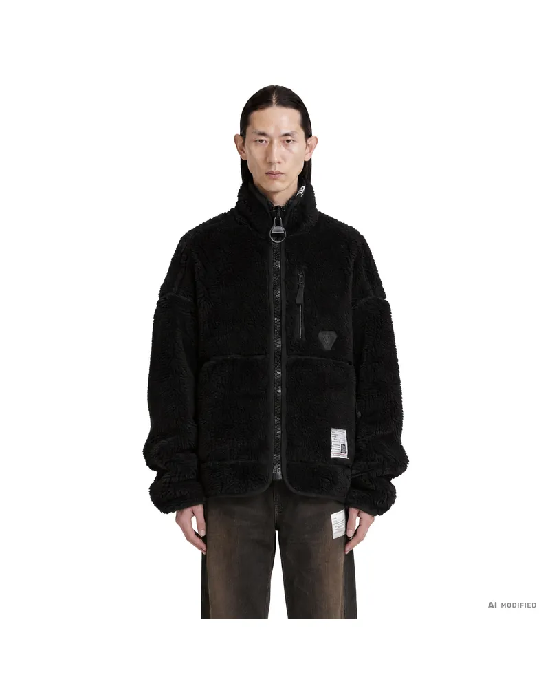MIHARAYASUHIRO Wide Boa Jacket Black
