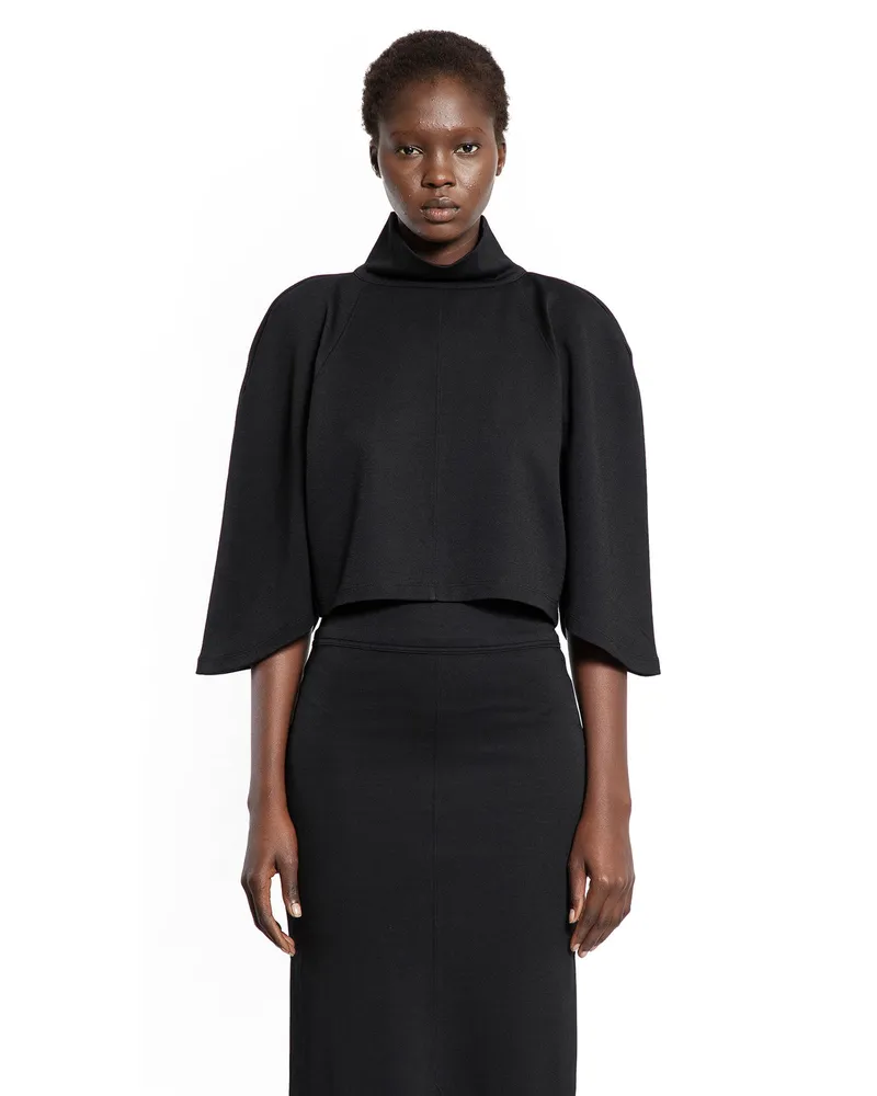 THOM KROM Top a collo alto W TS 575 Black