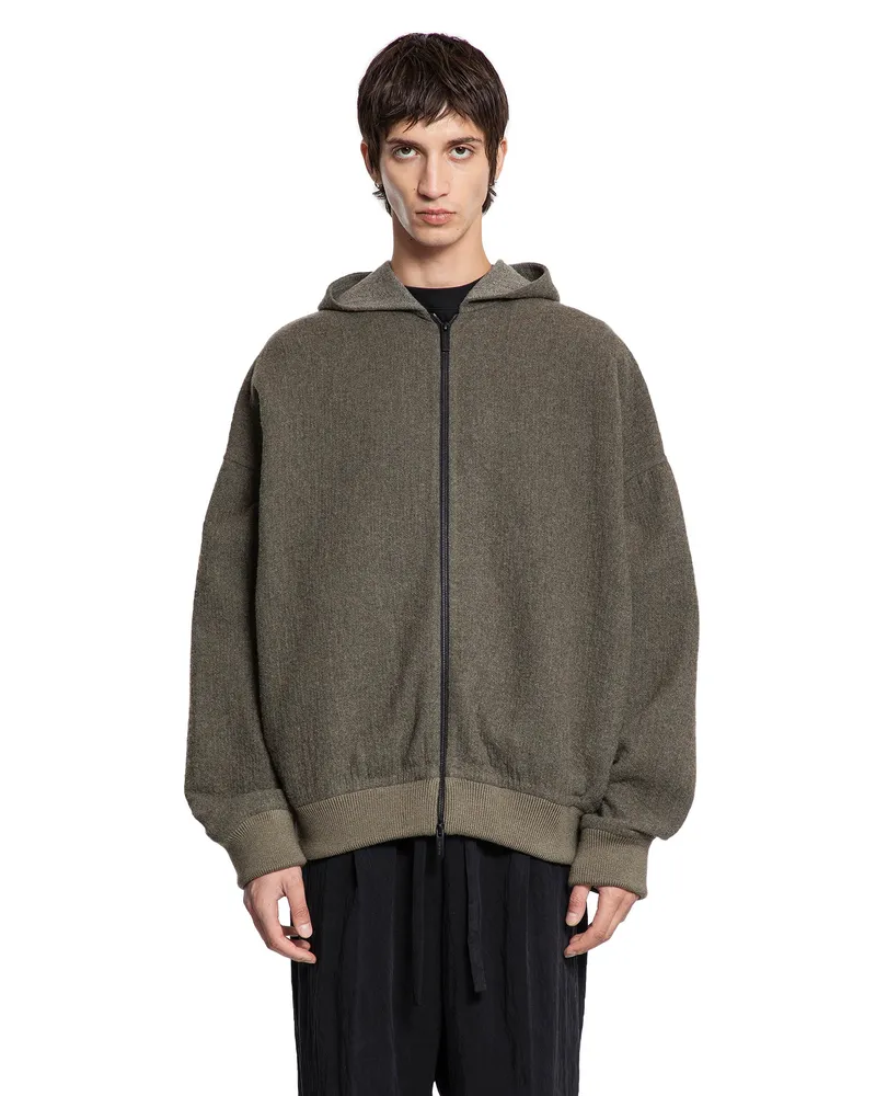 Fear of God Double Wool Zip-Up Hoodie Black