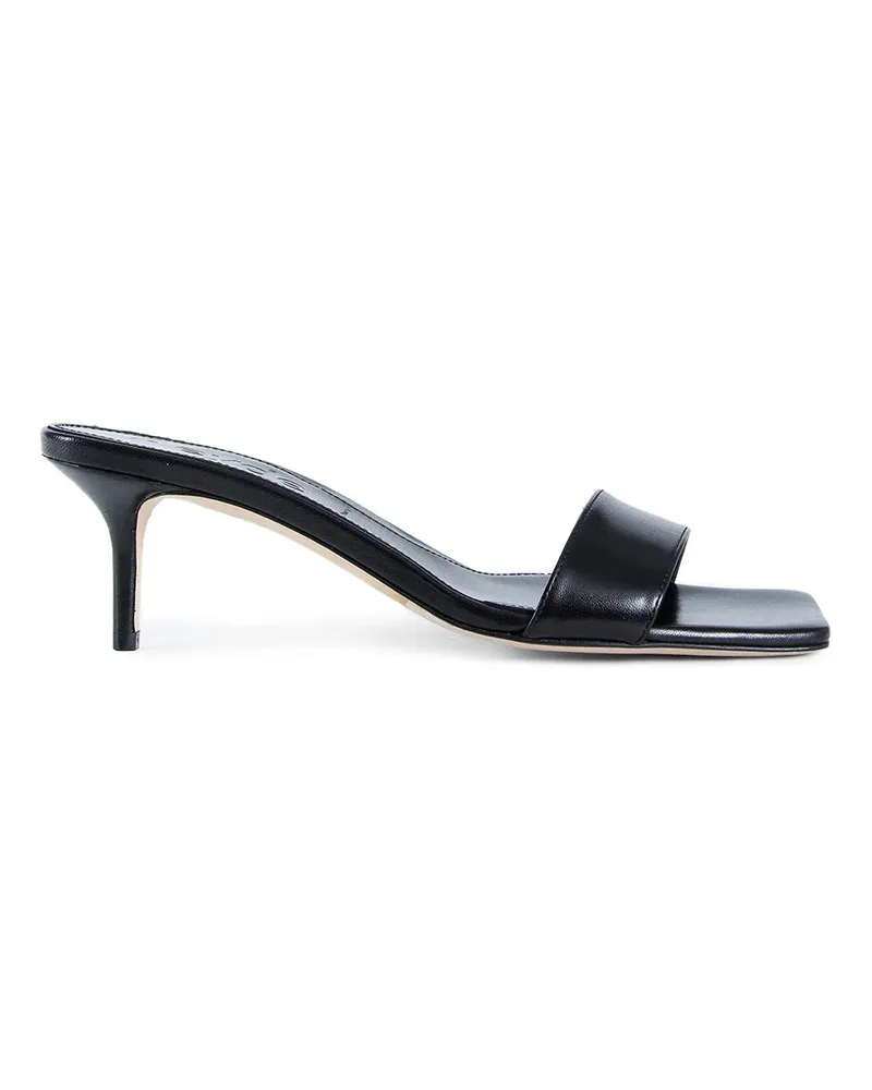 aeyde Ilvy nappa leather mules Black