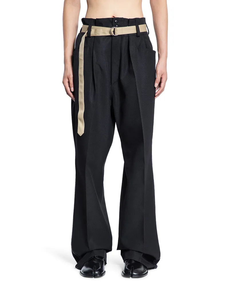 Maison Margiela Wool Trousers Black