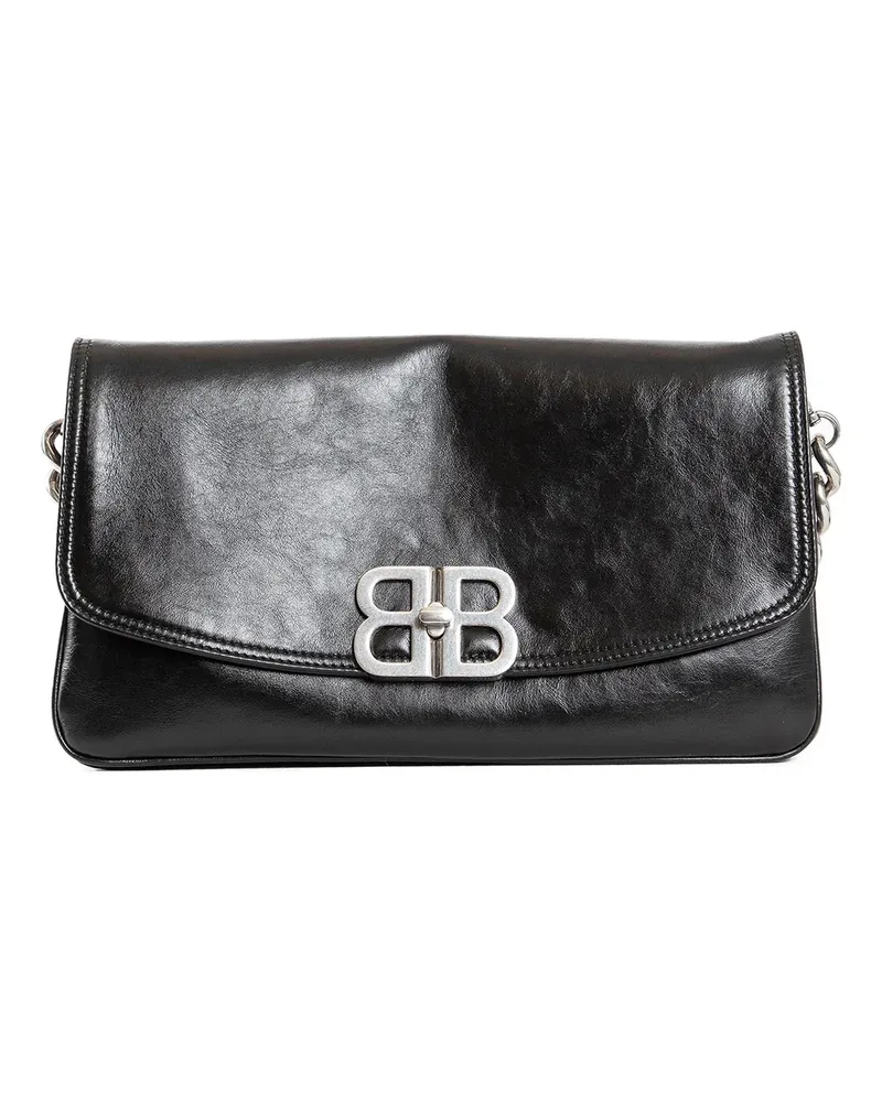 Balenciaga Medium BB Soft Medium Flap Bag Black