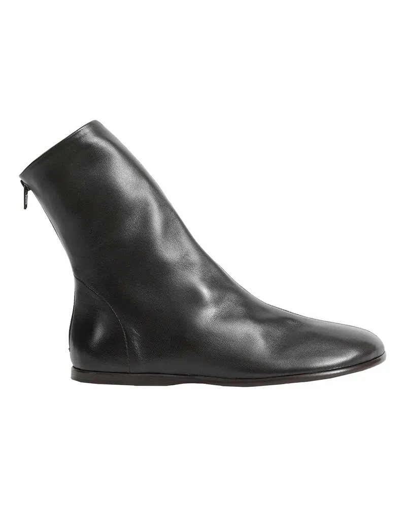 Christophe Lemaire Sock Ankle Boots Brown