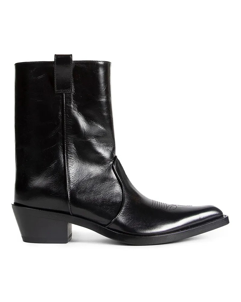 KHAITE Clive Ankle Boots Black
