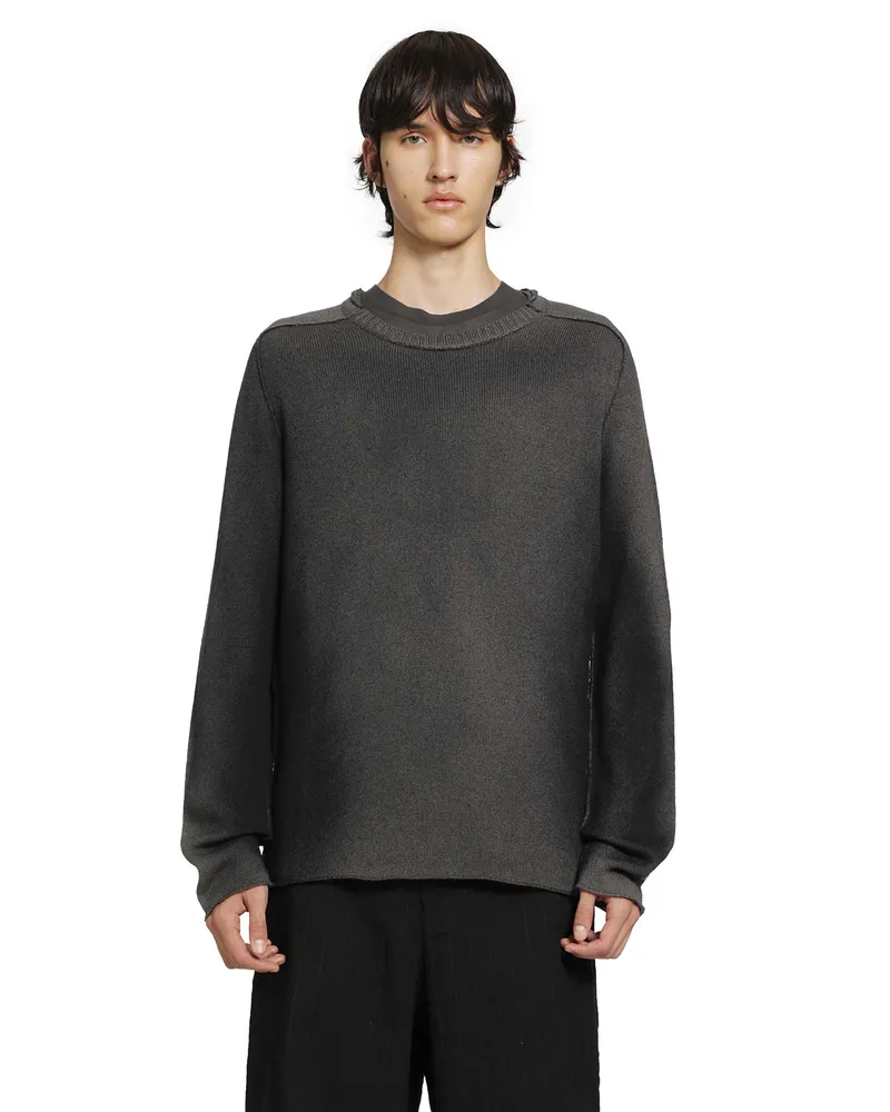TRANSIT Sprayed Wool Cashmere Sweater Brown