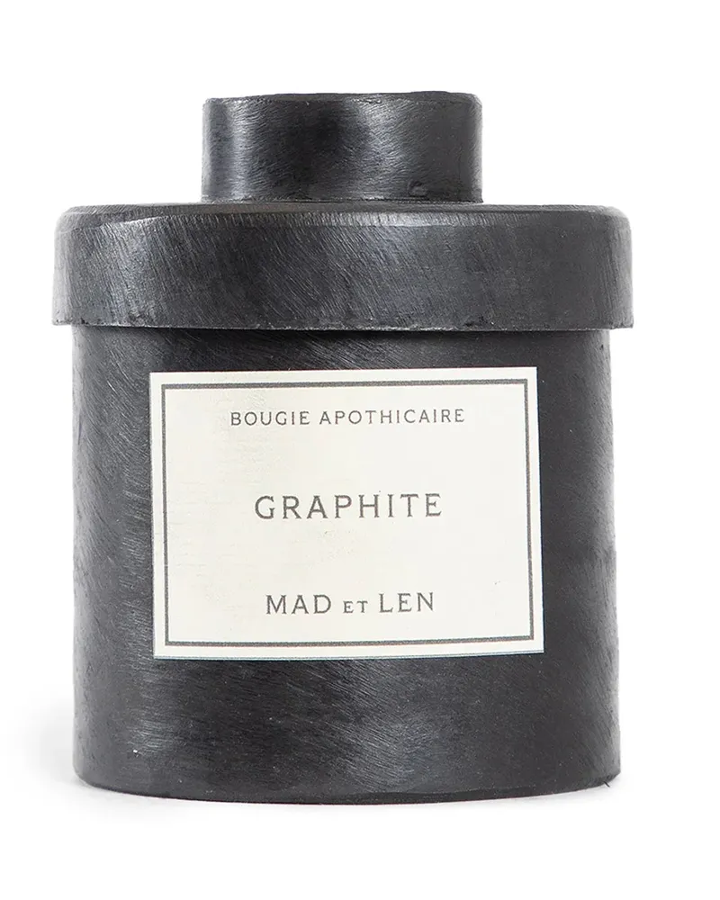 MAD et LEN graphite Candle Colorless