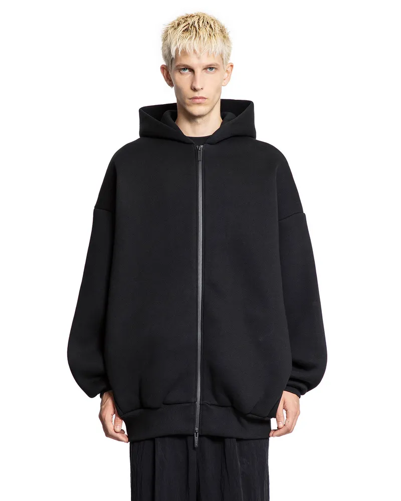 Fear of God Cotton Nylon Zip-Up hoodie Black