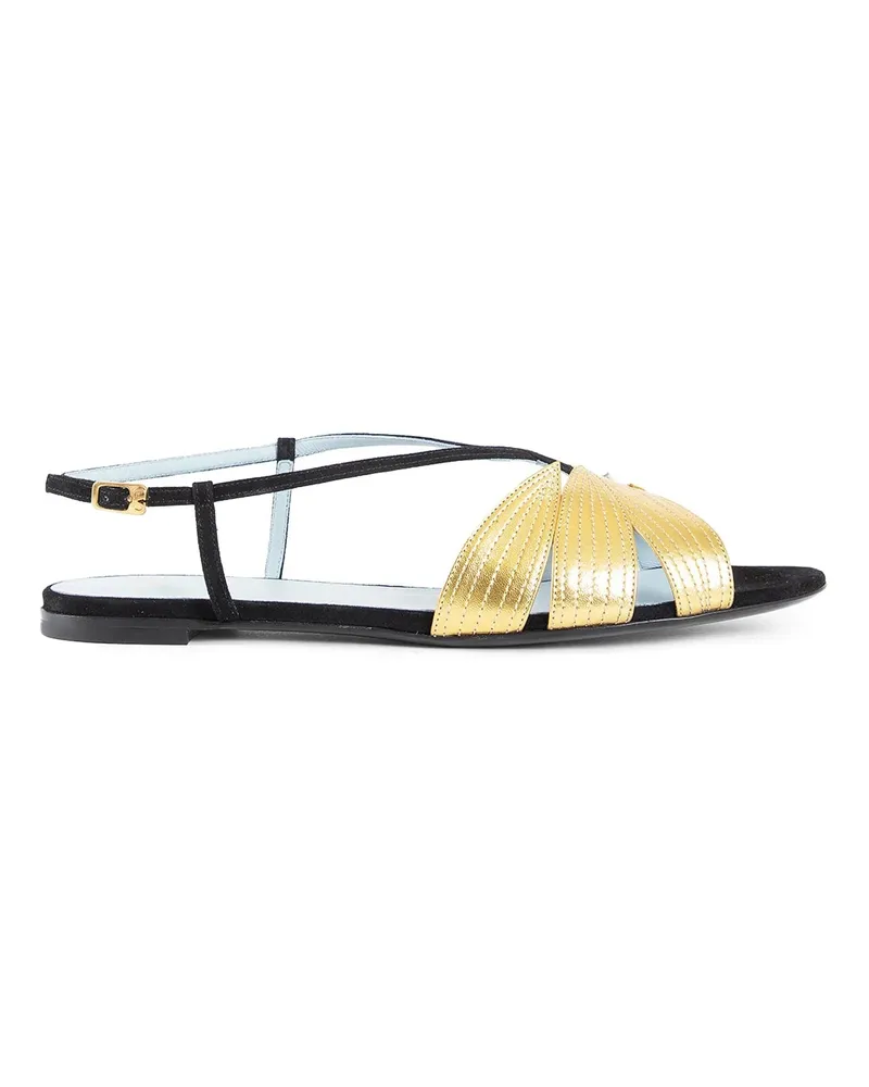 Valentino Garavani Folifoliage Sandals Black