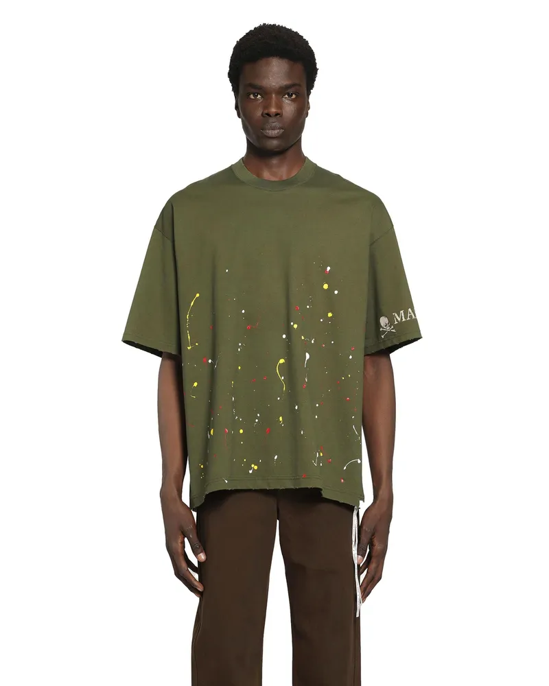 Mastermind World Distressed SS T-Shirt Green