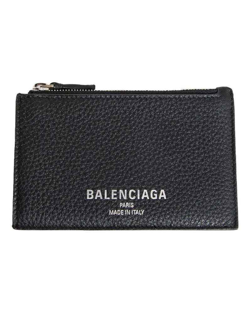 Balenciaga Credit Long Coin And Card Holder Black