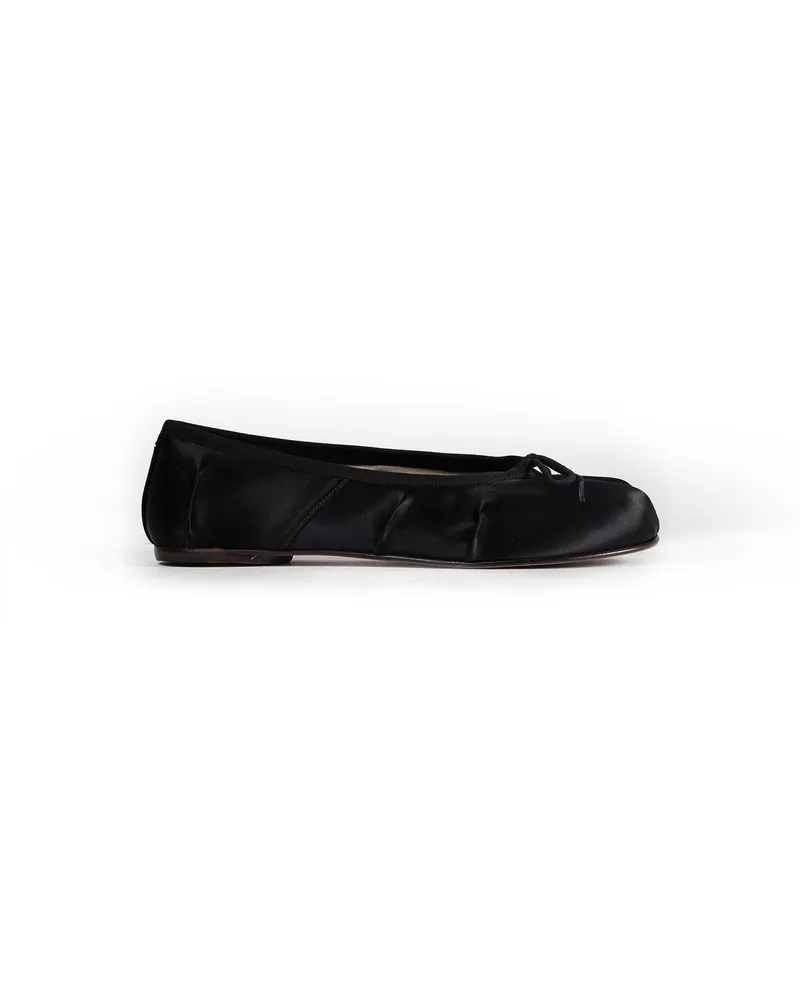 Maison Margiela Tabi Satin Ballerina Black