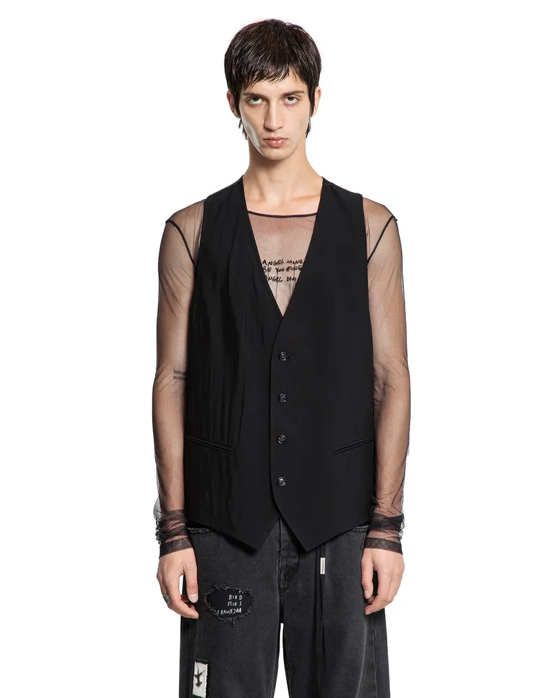 Ann Demeulemeester Juikko Classic Waistcoat Black