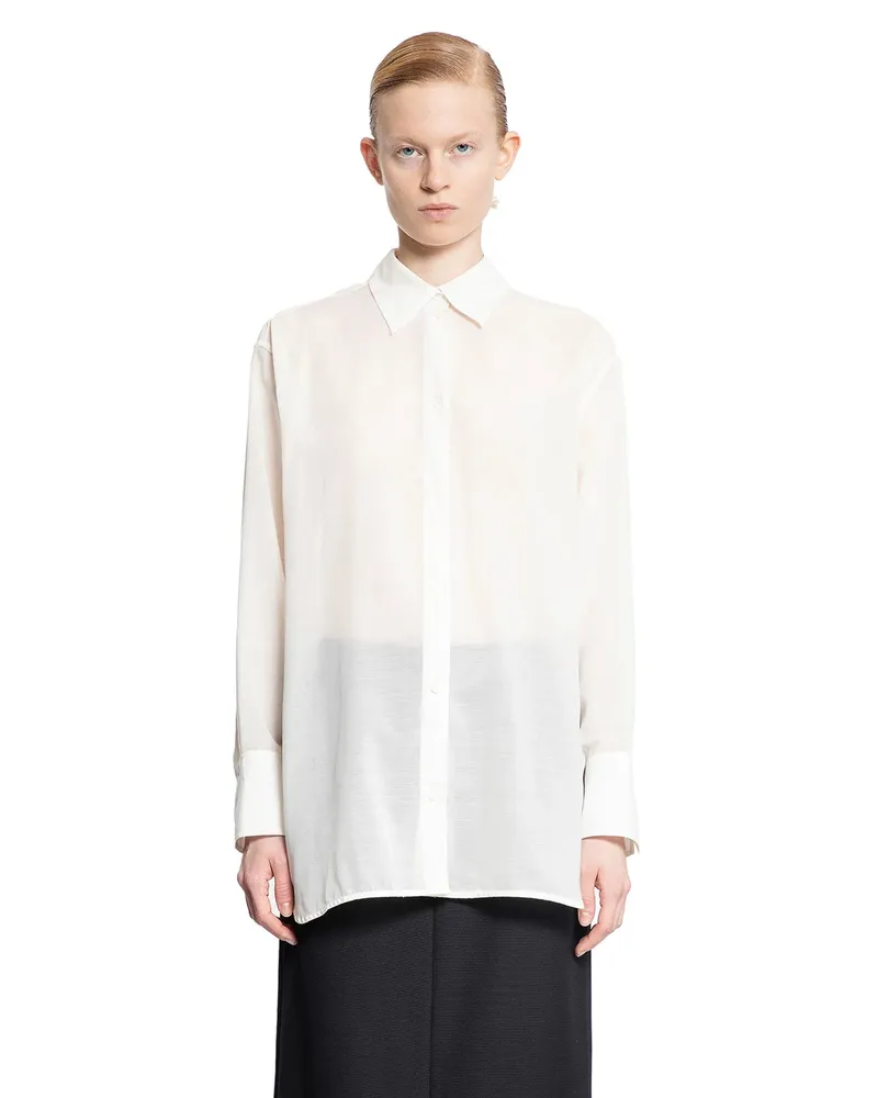 Totême Relaxed voile shirt White