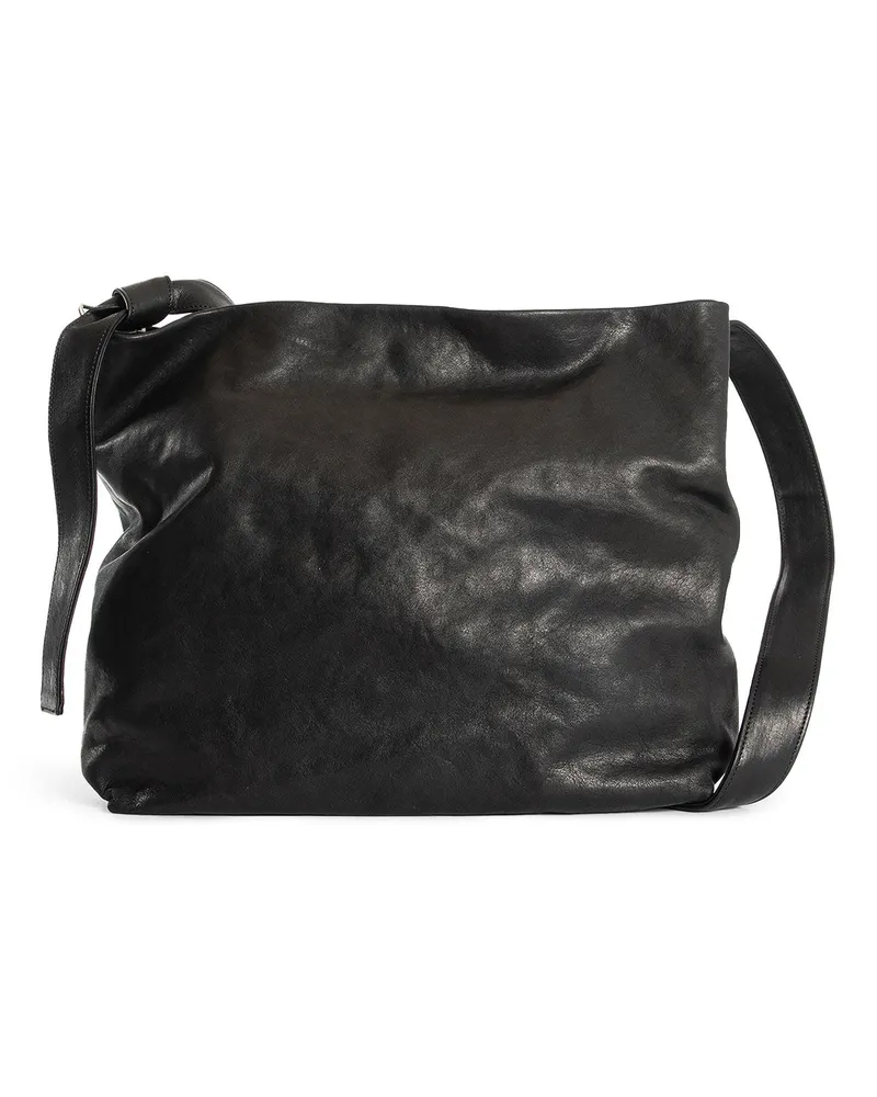 Ann Demeulemeester Runa Medium Soft Shoulder Bag Black