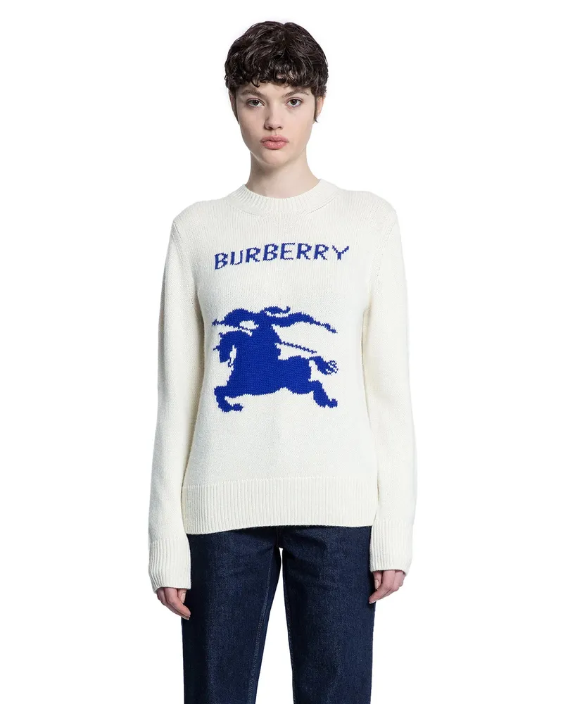 Burberry EKD Wool Cashmere Sweater Off-white