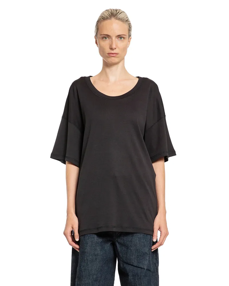 Christophe Lemaire Rib T-Shirt Black