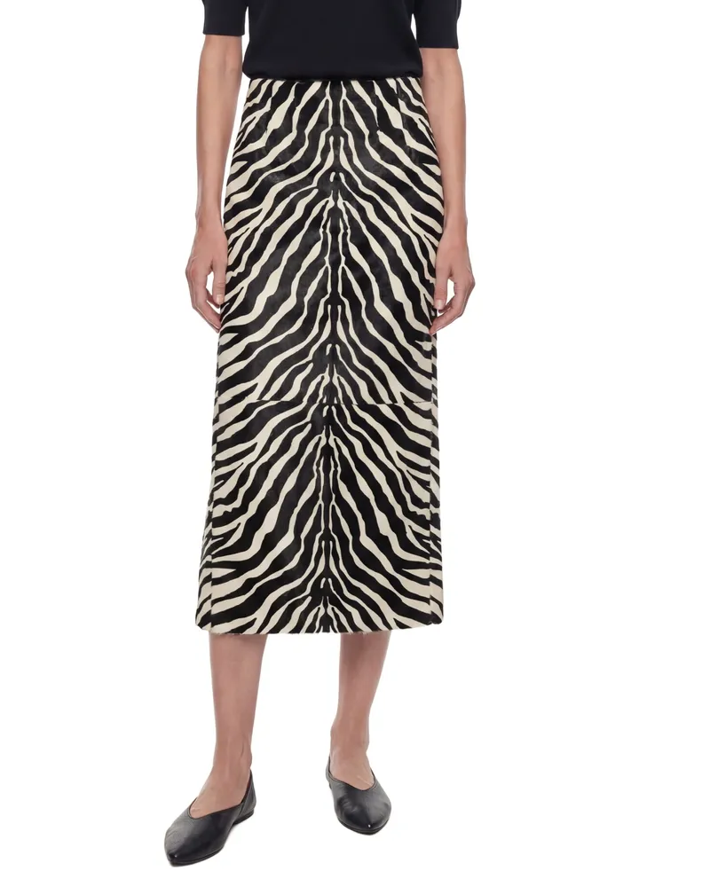 KHAITE Loxley Skirt Black&white