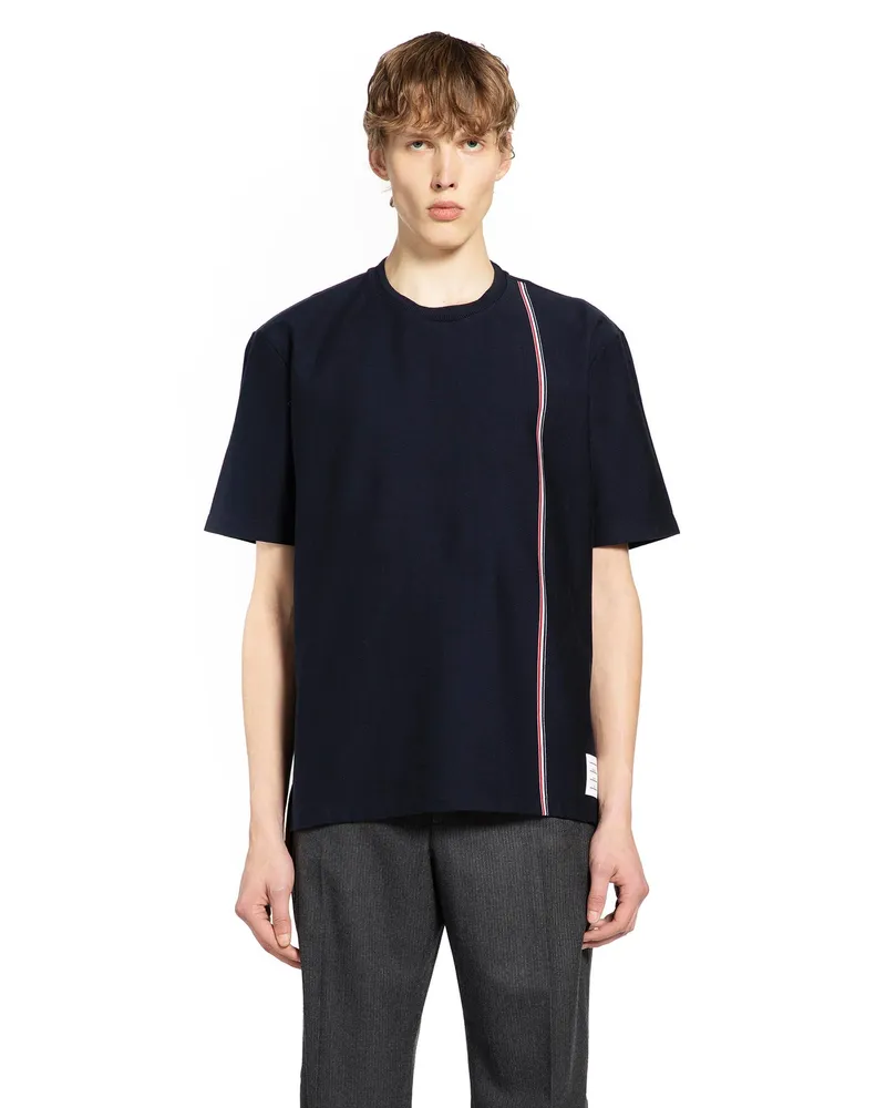 Thom Browne RWB Stripe T-Shirt Blue