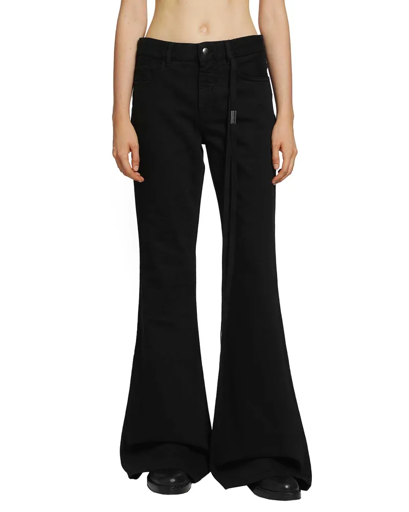 Ann Demeulemeester Toos Slim Bootcut Jeans Black
