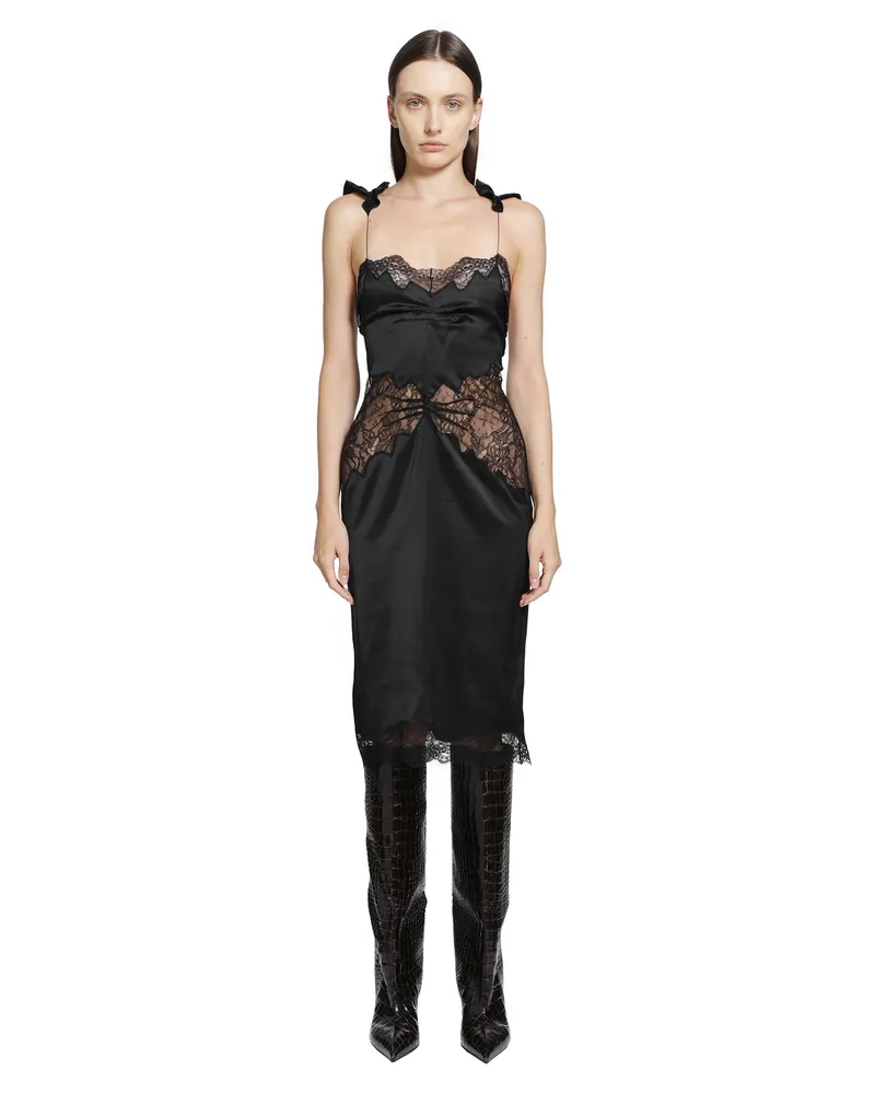 ATTICO Midi Dress Black