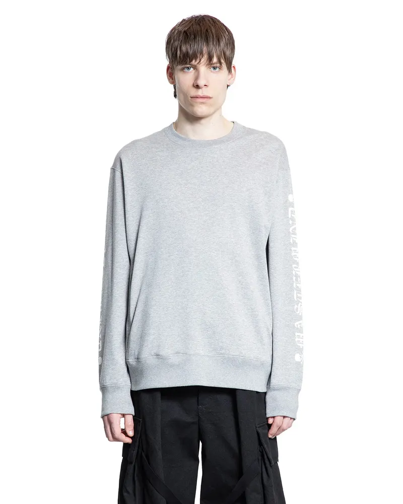 Mastermind World Cotton Jersey Logo Sweatshirt Grey