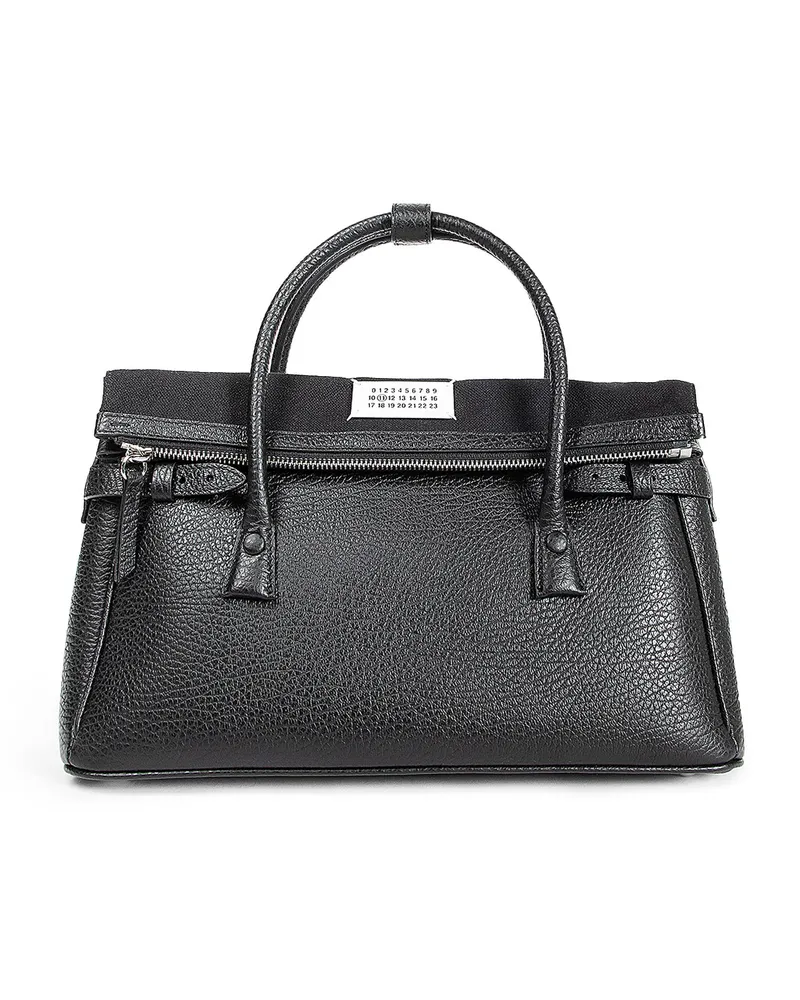 Maison Margiela WOMAN BLACK TOP HANDLE BAGS Black