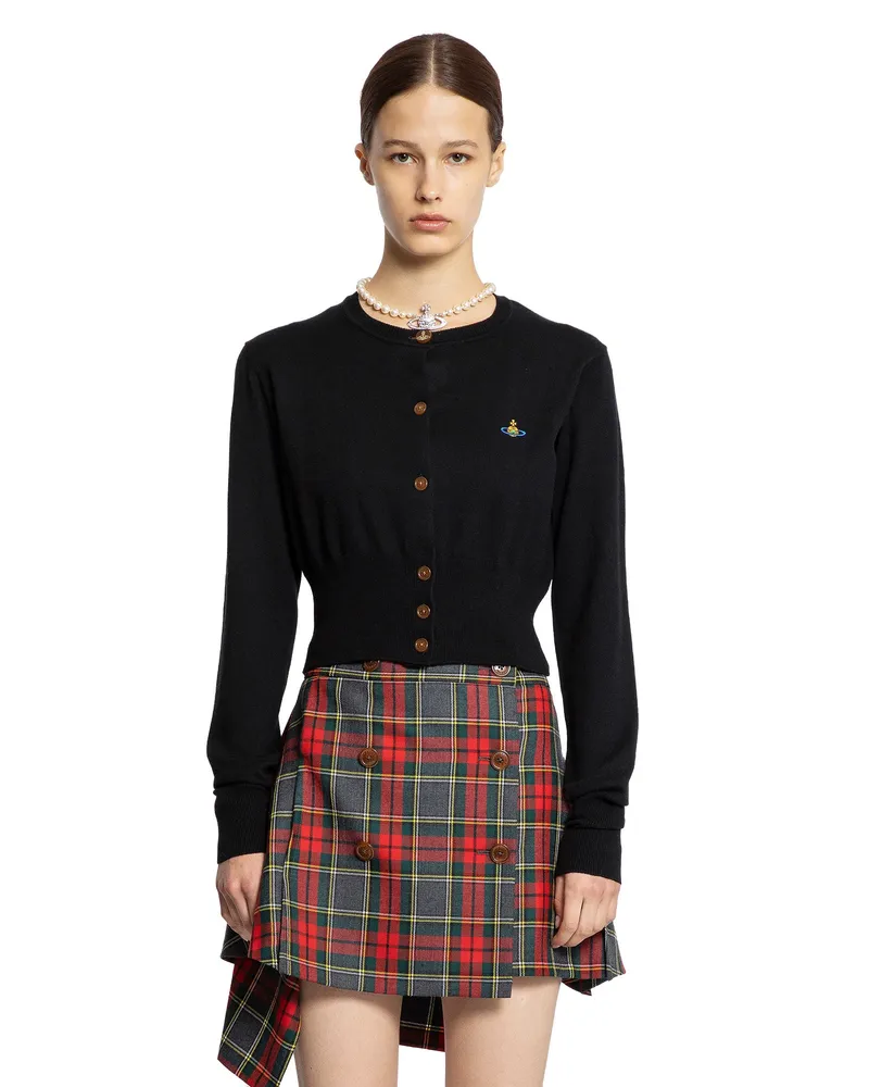 Vivienne Westwood Bea Cropped Cardigan Black