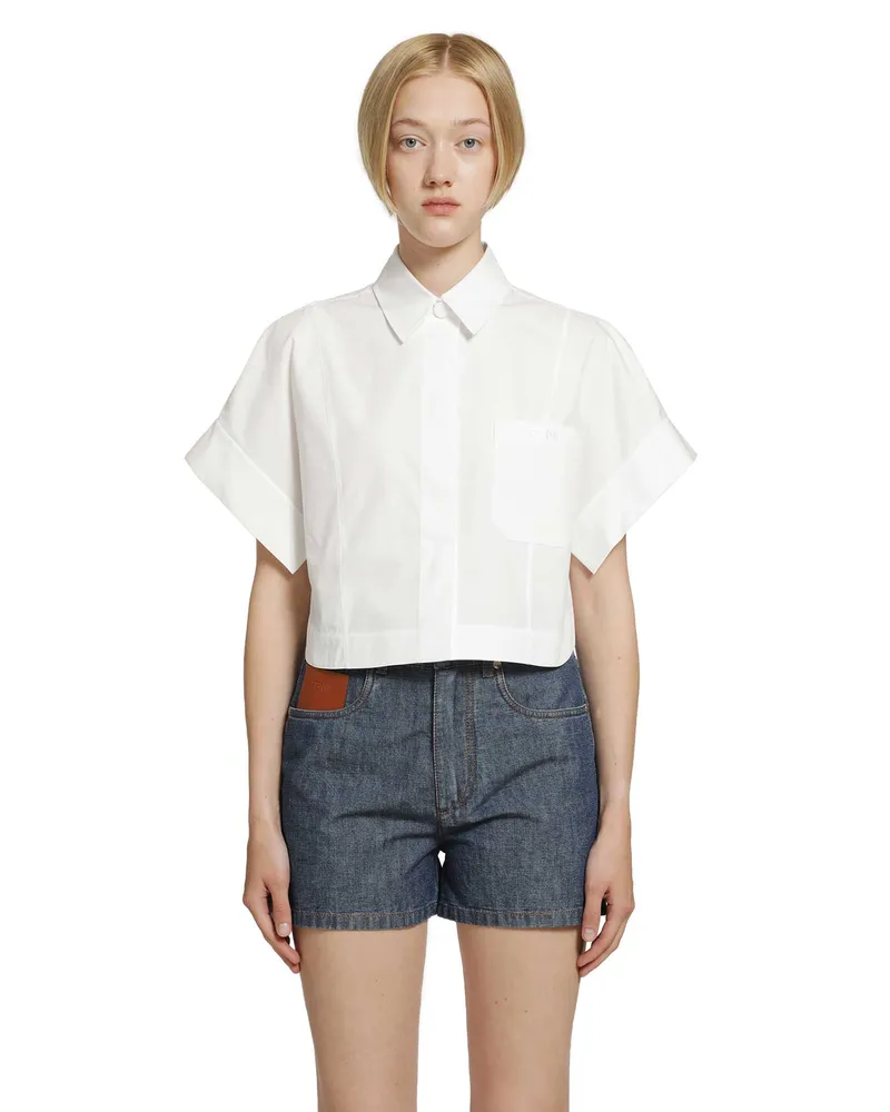 Fendi Poplin shirt White