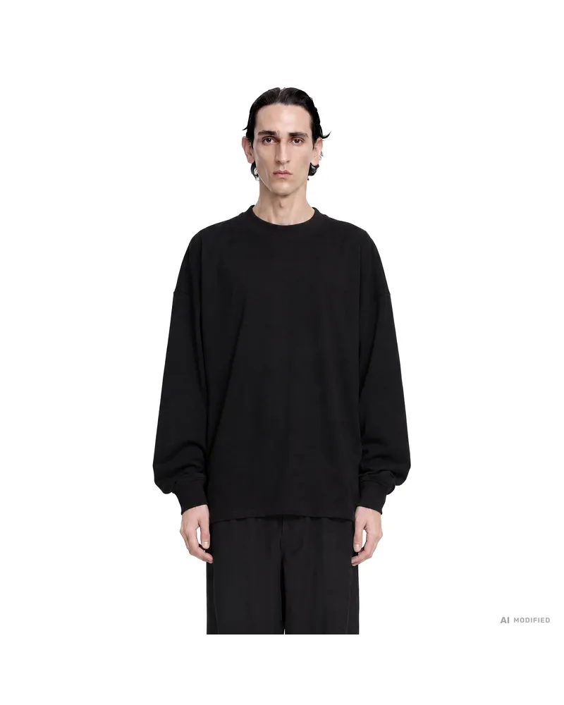 The Row Dolino Long Sleeve T-Shirt Black
