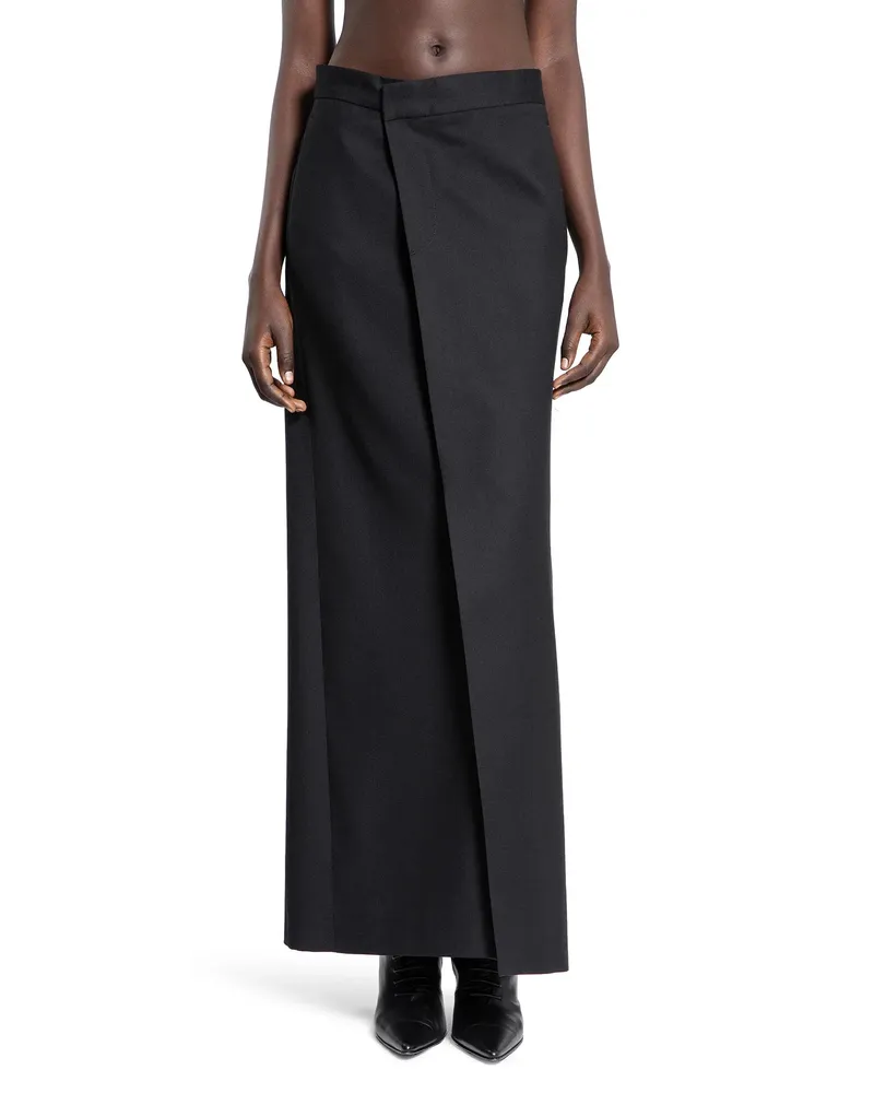 Ann Demeulemeester Lykke Long Wrap Skirt Black