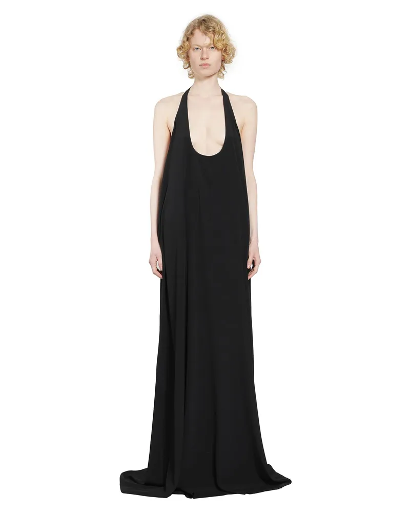 Rick Owens Temple Haltar Gown Black