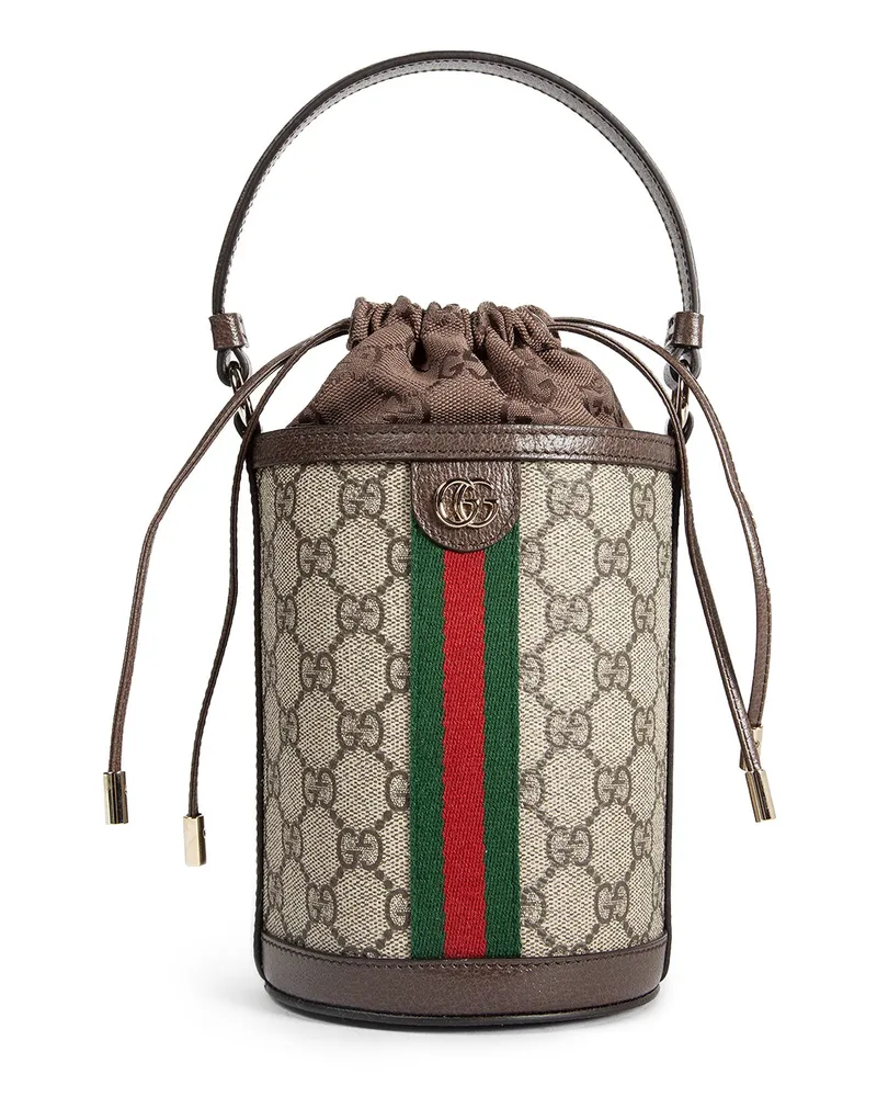 Gucci Ophidia Mini Bucket Bag Brown