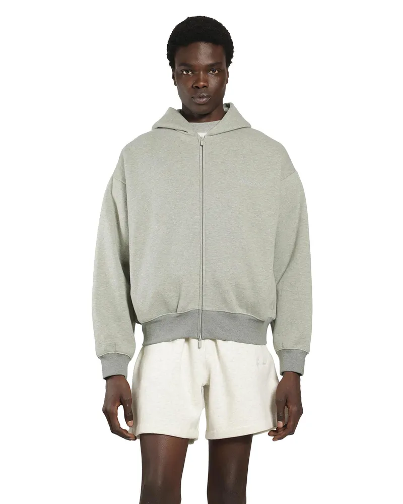 Fear of God Signature Classic Full Zip Hoodie Grey