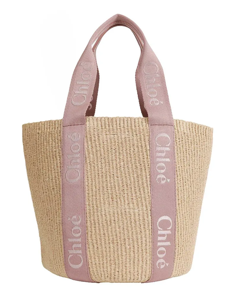 Chloé Woody Shoulder Bag Beige