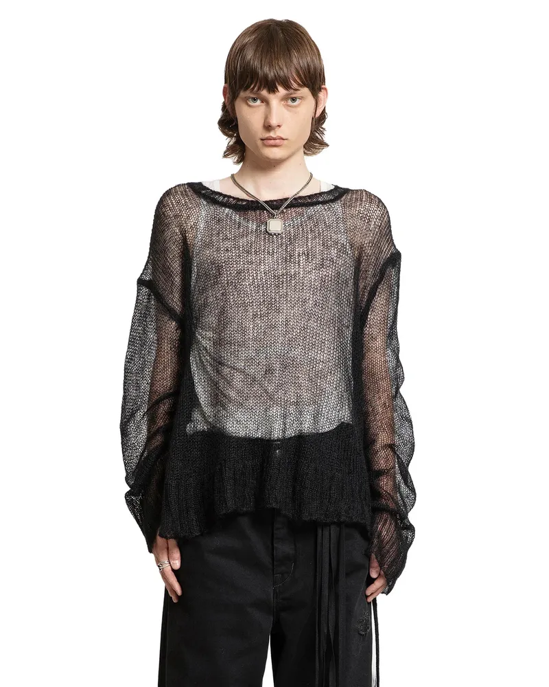 Ann Demeulemeester Kent Extra Fine Mohair Sweater Black