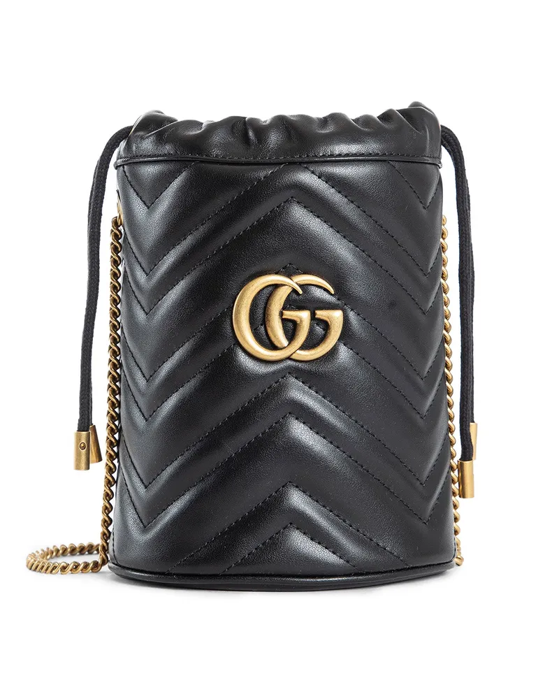 Gucci GG Marmont Small Bucket Bag Black