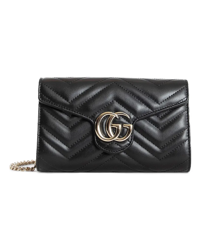 Gucci GG Marmont Wallet on Chain Black