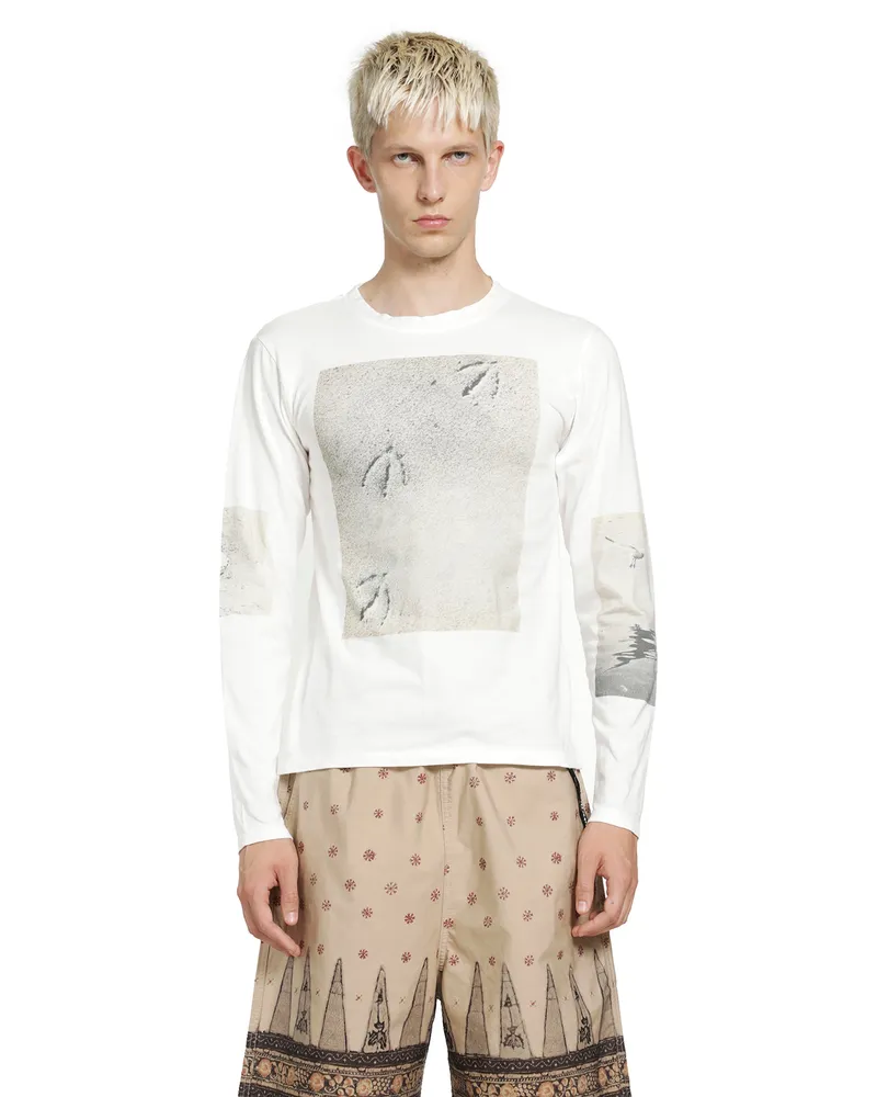 KAPITAL Gull Foot long Sleeve T-Shirt White