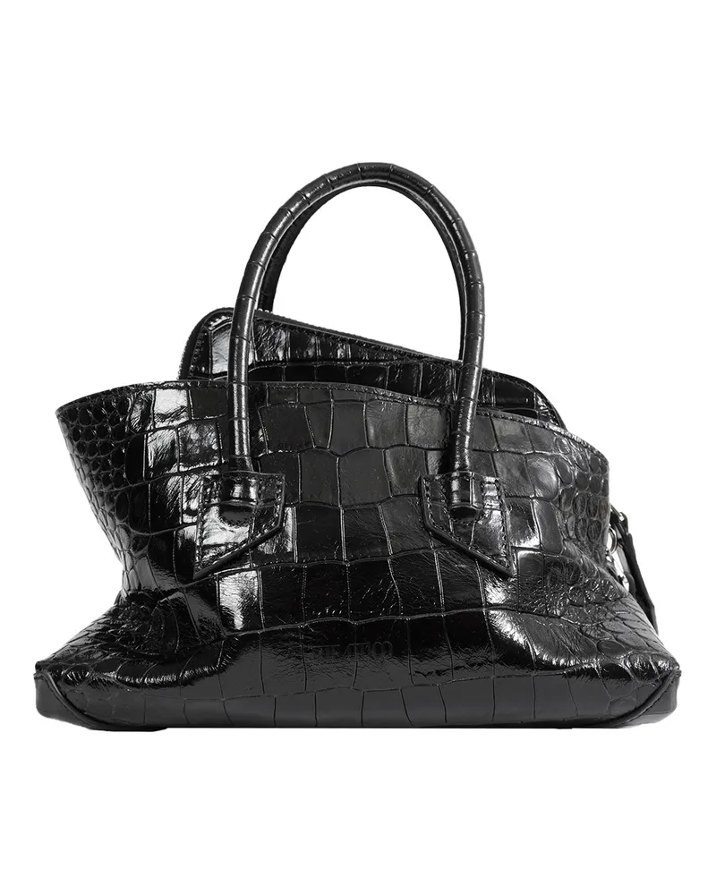 ATTICO La Passeggiata Mini Top Handle Bag Black