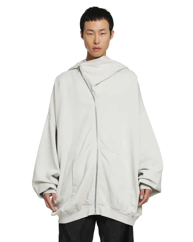 DRKSHDW by Rick Owens Tower Mountain Hun Hoodie White