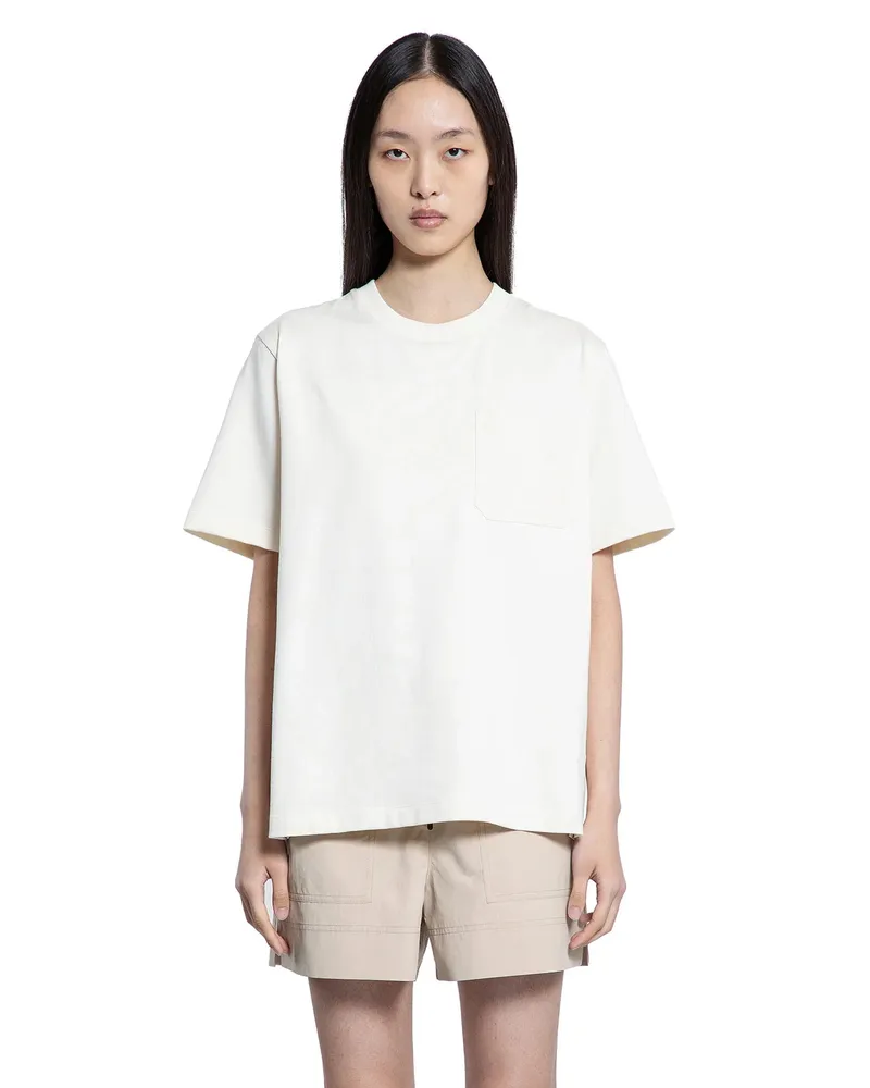 Moncler Cotton t-shirt with pocket Off-white