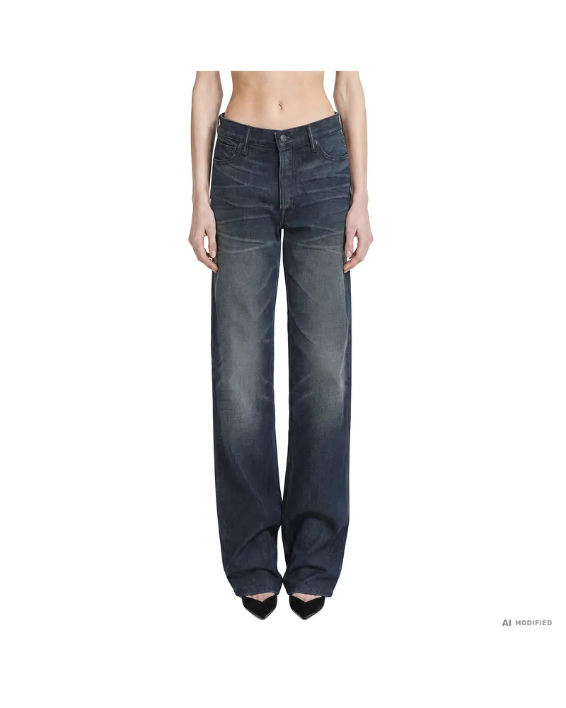 Tom Ford Low-Waist Boyfriend Jeans Blue