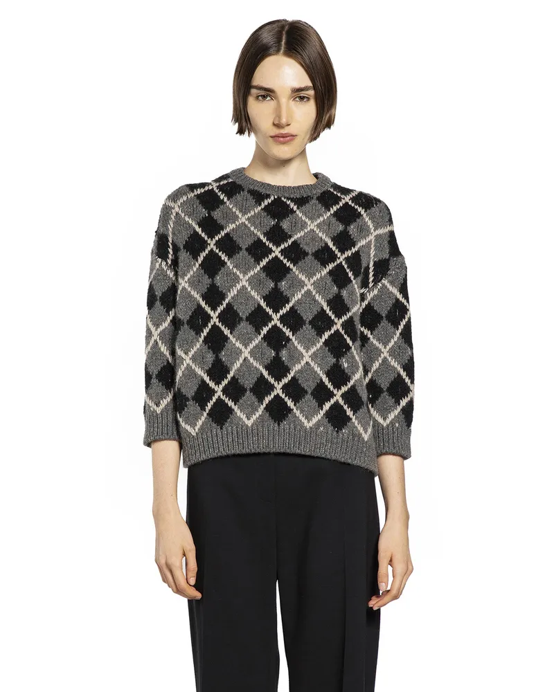KHAITE WOMAN GREY KNITWEAR Grey