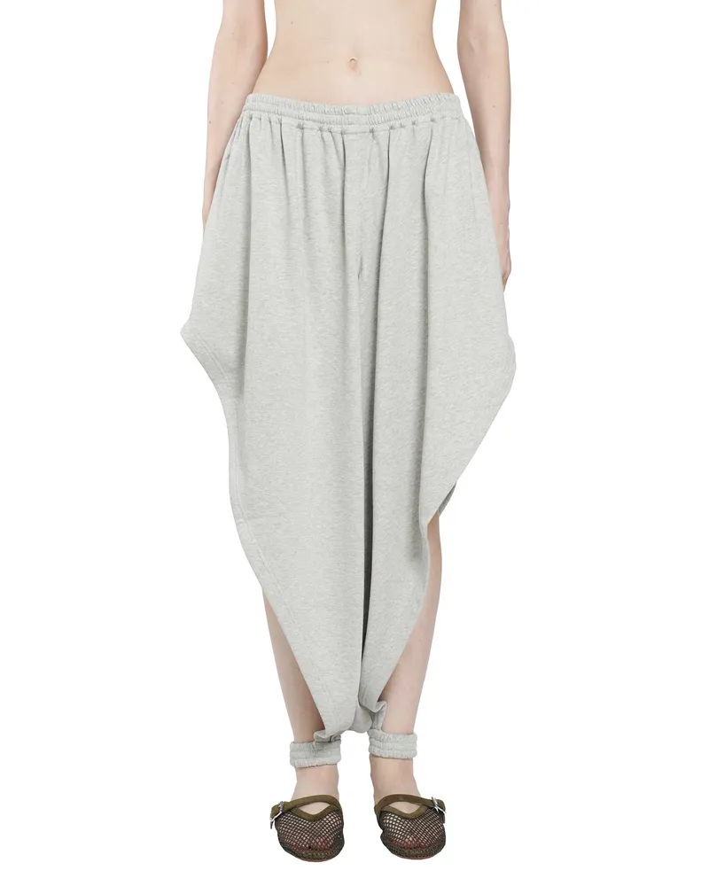 Alaïa Fleece Jersey Pointed Pants Grey