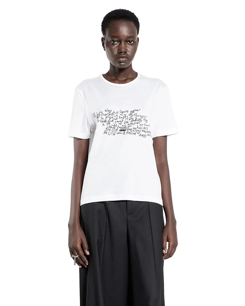 Ann Demeulemeester Fanie Standard Fit T-Shirt White