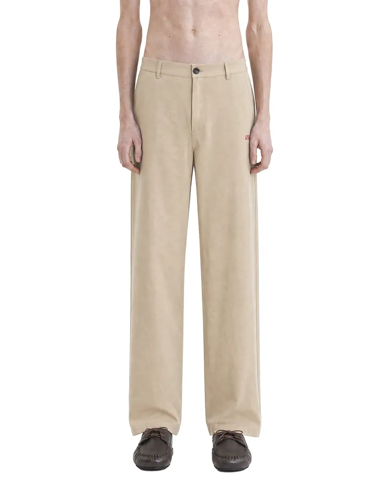 Loewe Trousers in Cotton Beige
