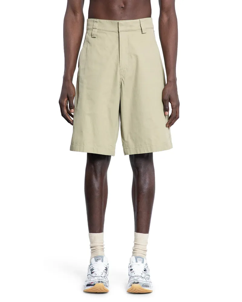 Bottega Veneta Pantaloncini in Twill di Cotone Leggero Beige
