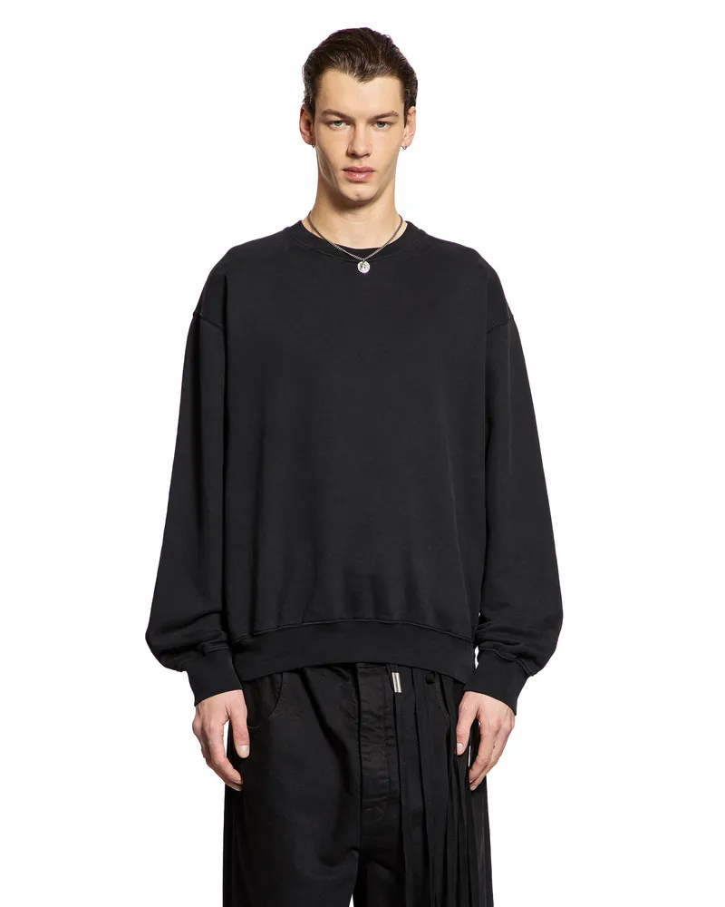 Ann Demeulemeester PRINT BRUSHED SWEATSHIRT Black
