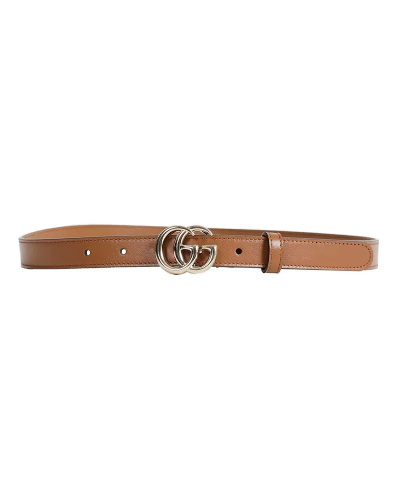 Gucci GG Marmont Thin Belt Brown